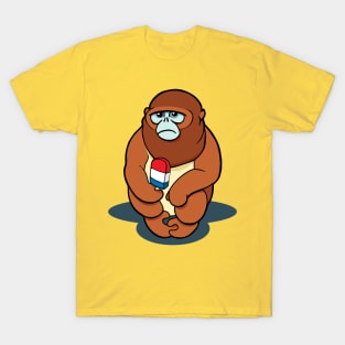 Golden Snub Nosed Monkey with a Popsicle T-Shirt